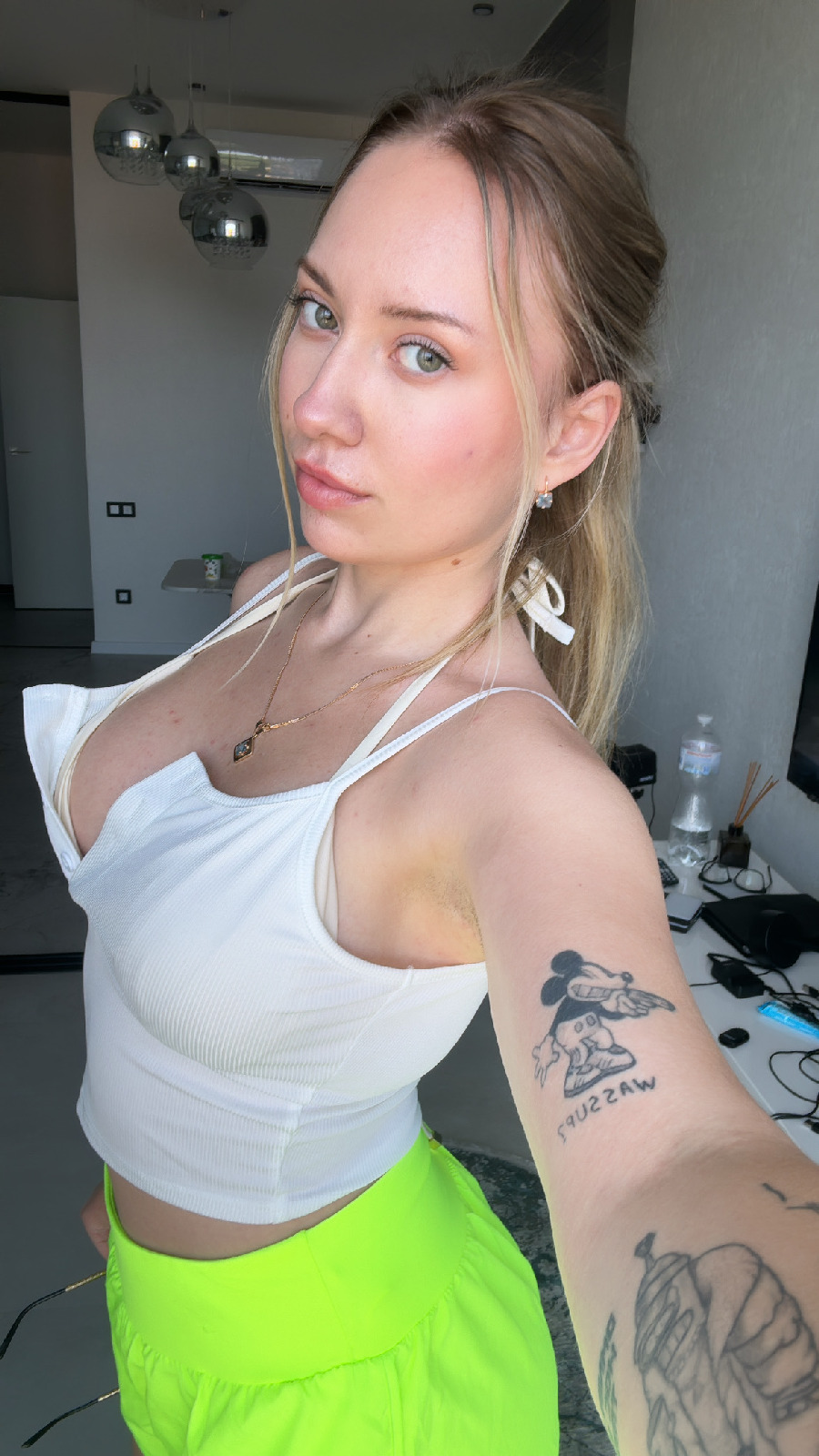 KateV in her underwear in Puducherry